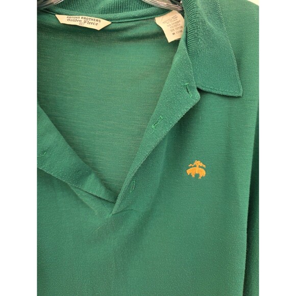 BROOKS BROTHERS Men's Long Sleeve T-Shirts/POLO 100%Cotton XL Green - Picture 3 of 7
